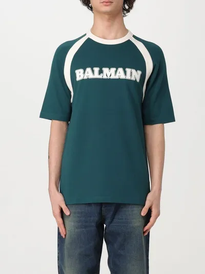 Balmain T-shirt  Men Color Green