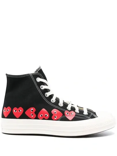 Comme Des Garçons Play Comme Des Garcons Play Sneakers In Black