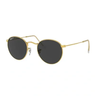 Ray Ban Round Metal Rb3447 Polarizzato Sunglasses In Gold