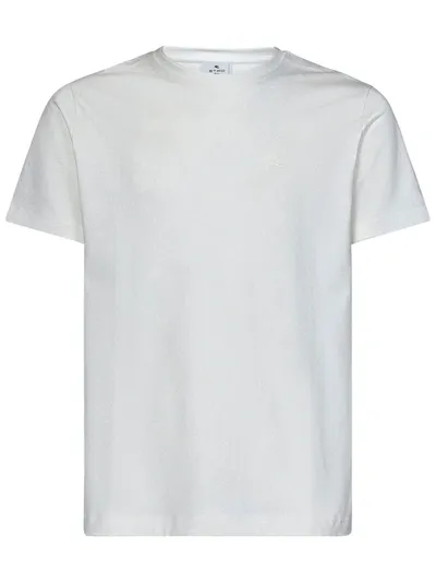 Etro T-shirt In Bianco