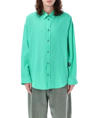 Acne Studios Cotton Shirt In Green