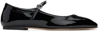 Aeyde 10mm Uma Patent Leather Flats In Black