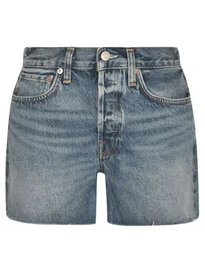 Agolde Shorts In Blue