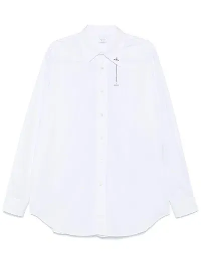 Alexander Mcqueen Cross-bar Chain Shirt In White