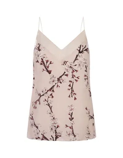 Alexander Mcqueen Flowers Top In Pink