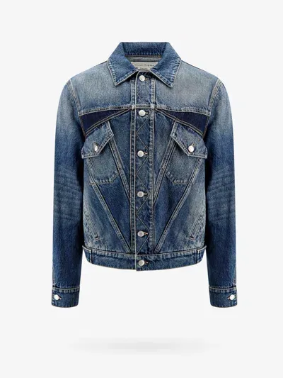 Alexander Mcqueen Jacket In Blue