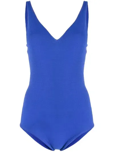 Alexander Mcqueen V-neck Tank Top In Blue