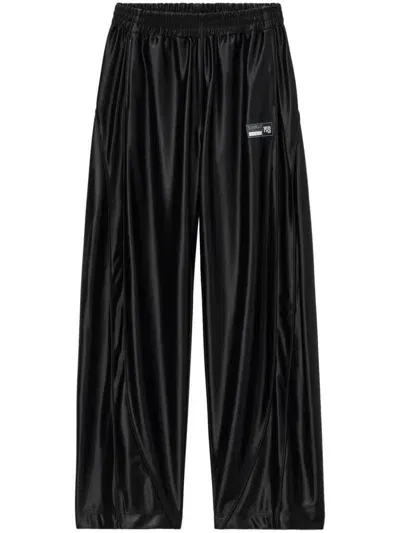 Alexander Wang Logo-appliqué Track Pants In Black