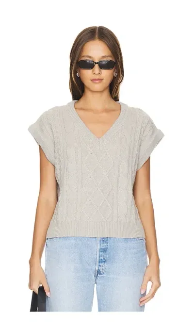 All The Ways Emili Knit Vest In Grey