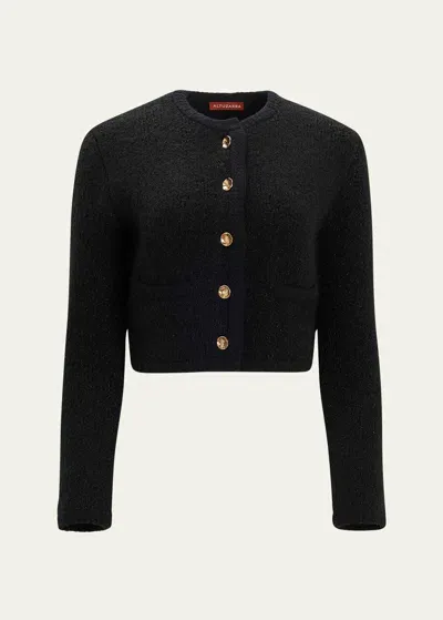 Altuzarra Napoline Knit Jacket In Black