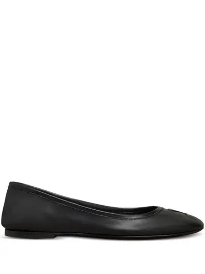 Ami Alexandre Mattiussi Ami De Coeur Ballerina Shoes In Black