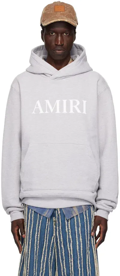 Amiri Black Core Hoodie In Grey