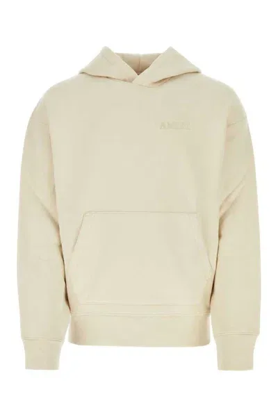 Amiri Sand Cotton Sweatshirt In Birch