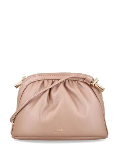 Apc Small Ninon Shoulder Bag In Pink