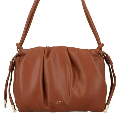 Apc Women's Ninon Shoulder Mini Bag In Brown