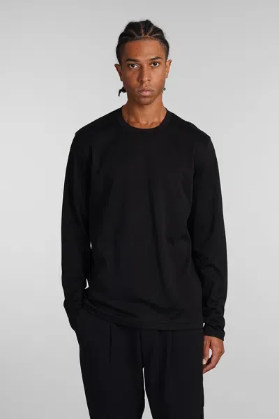 Attachment T-shirt In Black Cotton