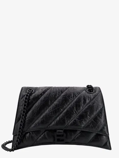 Balenciaga Woman Crush Woman Black Shoulder Bags