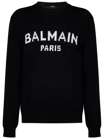 Balmain Paris Sweater In Black