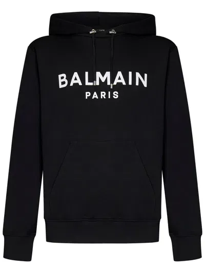 Balmain Paris Sweatshirt In Black