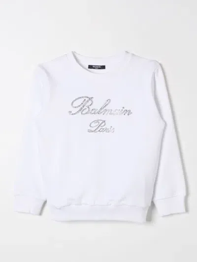 Balmain Sweater  Kids Color White In Weiss