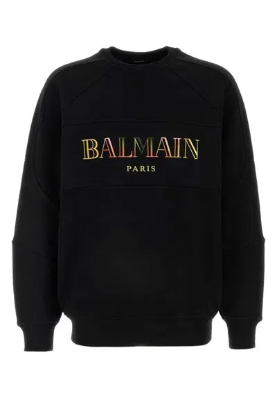 Balmain Sweaters In Black