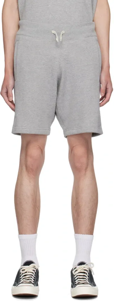 Beams Gray Sweat Shorts In Grey15