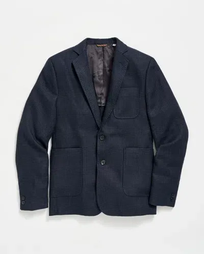 Billy Reid Glen Plaid Archie Jacket In Navy