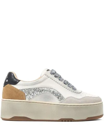 Bimba Y Lola Cupsole Platform Sneakers In White