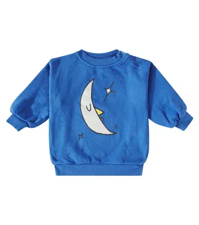 Bobo Choses Baby Beneath The Moon Cotton Jersey Sweatshirt In Blue