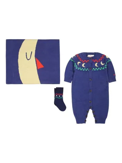 Bobo Choses Beneath The Moon Babygrow Set In Blue