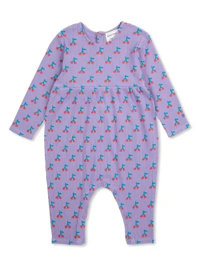 Bobo Choses Cherry All Over Babygrow In Purple