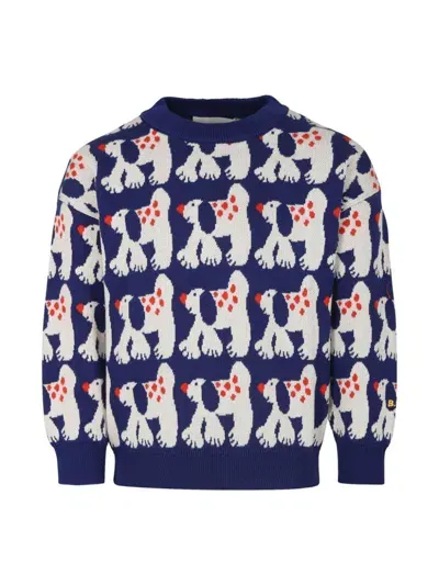 Bobo Choses Fairy Dog All Over Jacquard Jumper In White