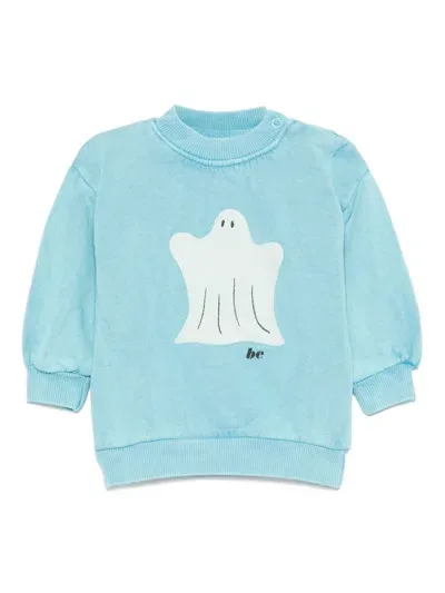 Bobo Choses Baby Blue Funny Ghost Sweatshirt