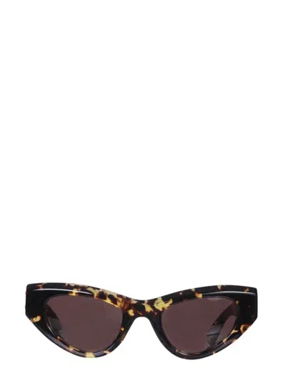 Bottega Veneta Angle Sunglasses In Brown