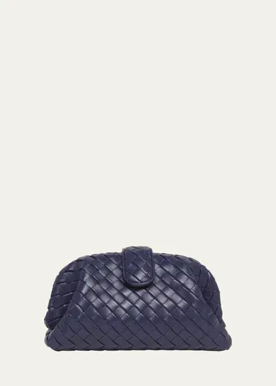 Bottega Veneta Lauren 1980 Teen Clutch Bag With Chain In Purple