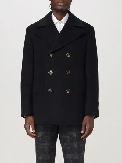 Brunello Cucinelli Wool Caban Coat In Schwarz