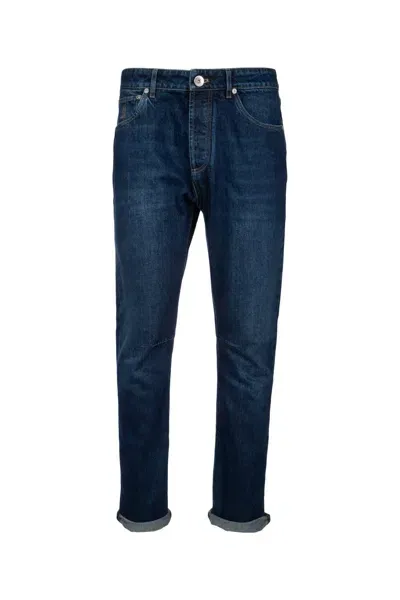 Brunello Cucinelli Denim Pants In Blue