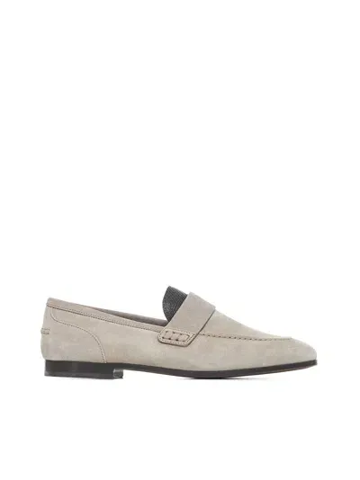 Brunello Cucinelli Flat Shoes In White