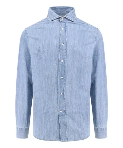 Brunello Cucinelli Shirt In Blue