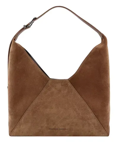 Brunello Cucinelli Shoulder Bag In Brown