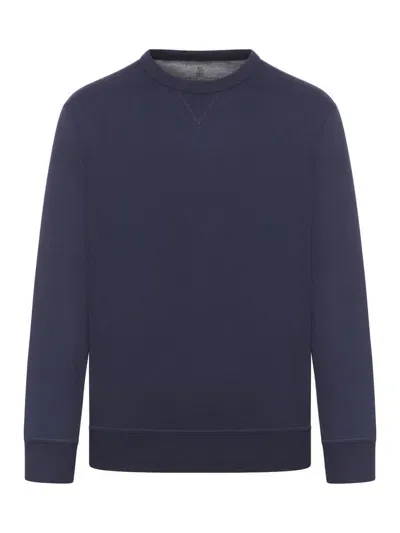 Brunello Cucinelli Sweatshirt In Blue