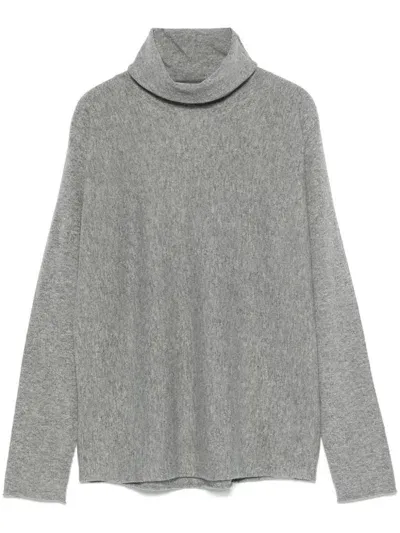 Bruno Manetti Mélange-effect Sweater In Grey