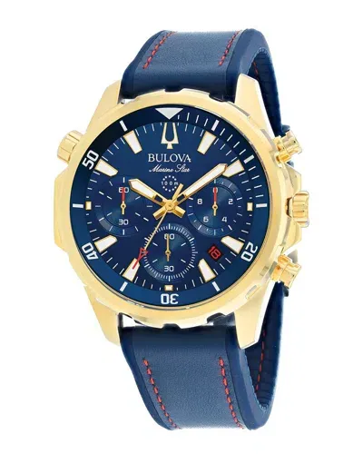 Bulova Marine Star Watch, 42mm In Blue