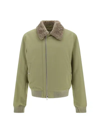 Burberry Bomber Jacket In Hunter