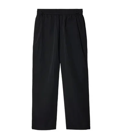 Burberry Equestrian Knight Track Pants In Black