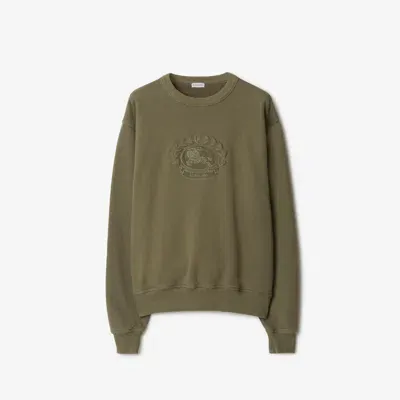 Burberry Ekd Cotton Sweatshirt In Silt