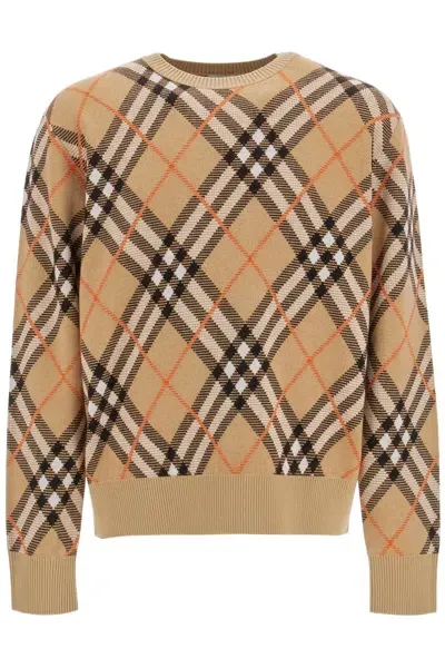 Burberry Ered Wool And Mohair Pullover Sweater In Multicolor