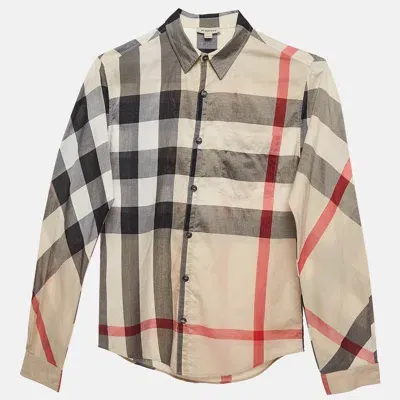 Pre-owned Burberry Multicolor Plaid Button Front Shirt 14 Yrs