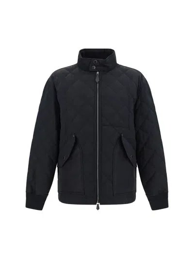 Burberry Quilts Jacket In Black