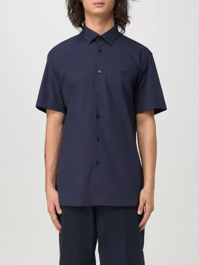 Burberry Midnight Blue Popeline Shirt In Blau